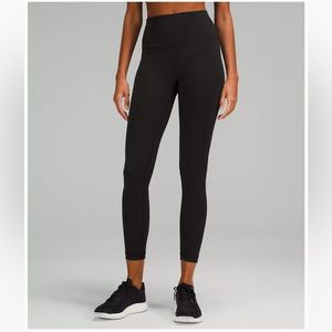 Lululemon Leggings - Black Wunder Train High-Rise Tight 25" - Size 0